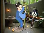 Mnemonic comic for 下